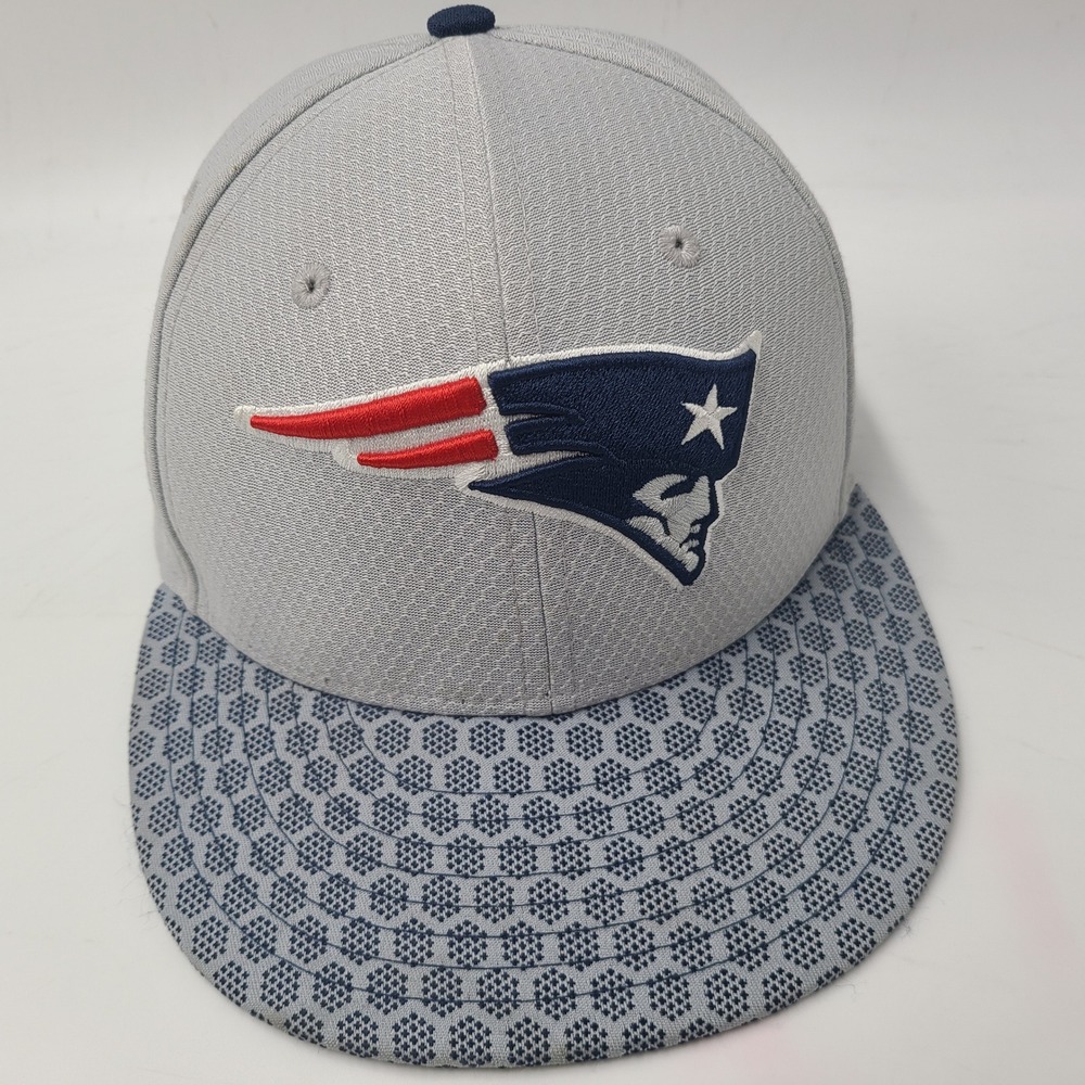 New England Patriots Hat Snapback New Era 9Fifty Gray Blue NFL Football Logo Men